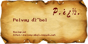 Pelvay Ábel névjegykártya