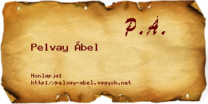 Pelvay Ábel névjegykártya